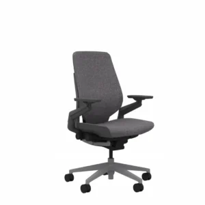 High Quality Ergonomic Office Chair - Steelcase Gesture - Ash Color - No Headrest - Side View