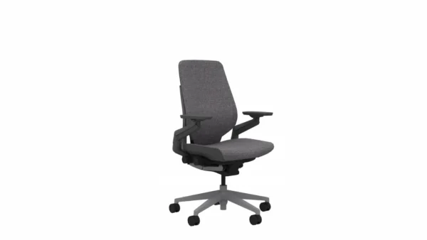 High Quality Ergonomic Office Chair - Steelcase Gesture - Ash Color - No Headrest - Side View