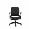 High quality Ergonomic Chair - Steelcase Leap - Black - No Headrest - Front View