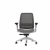 Premium Ergonomic Chair - Steelcase Series 2 - Ash Color - No Headrest - Front View