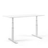 Height Adjustable Gaming Desk | Ergonomic Height Adjustable Desk in White Color