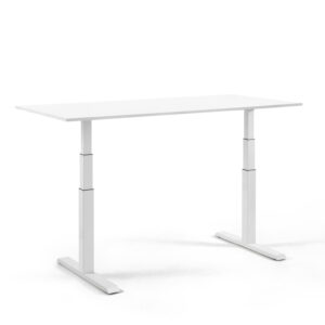 Height Adjustable Gaming Desk | Ergonomic Height Adjustable Desk in White Color