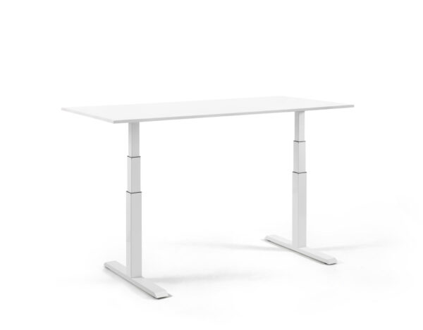 Height Adjustable Gaming Desk | Ergonomic Height Adjustable Desk in White Color