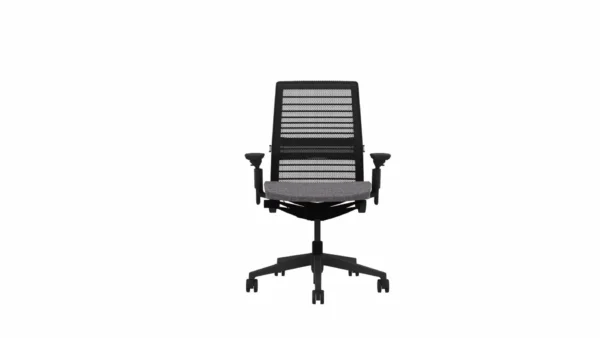 Ergonomic Office Chair - Steelcase Think - Ash Color - No Headrest - Front View