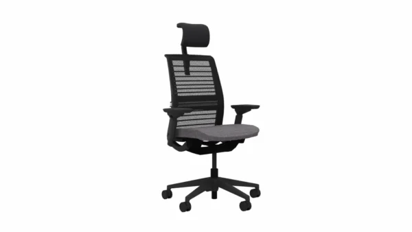 Steelcase Malaysia Ergonomic Office Chair with Headrest - Steelcase Think - Ash Color - Side View