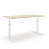 Height Adjustable Gaming Desk | Ergonomic Height Adjustable Desk in Maple Color